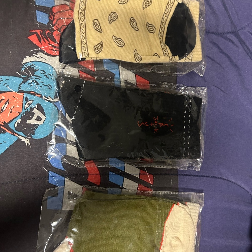 Travis Scott Casual Socks Set - Black, Olive, Cream